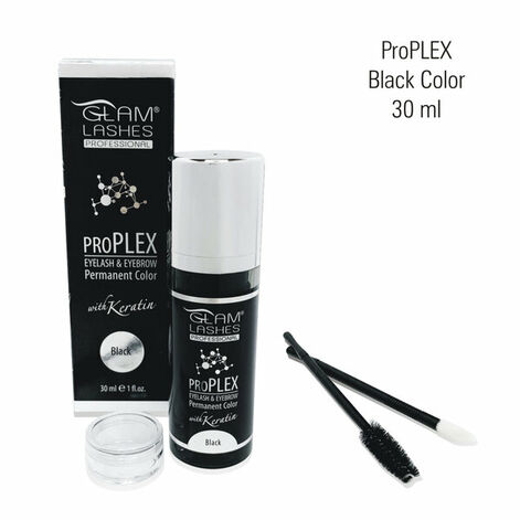 GlamLashes ProPlex Color Ripsme- ja kulmuvärv Black