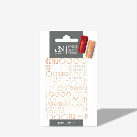 ProNails Circles And Squares Stickers , Küünekleepsud