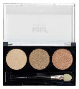 Kiki Eyeshadow Shadow Trio Collection Color Tone 102, Lauvärvid