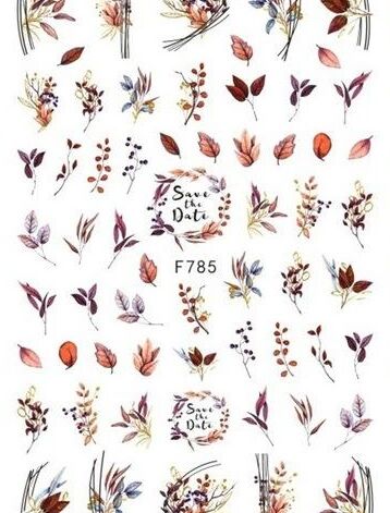 ProNails Guilded Leaves Stickers