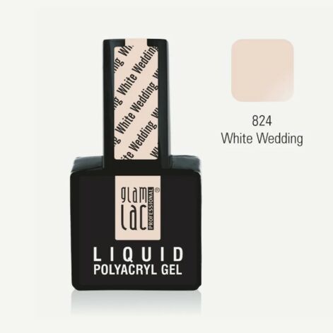 GlamLac Liquid Polyacryl Gel, Vedel Polüakrüülgeel White Wedding