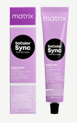 Matrix SoColor Sync Pre-Bonded Acidic Toner, Läbipaistev Happeline Toonija OPAL 10PR