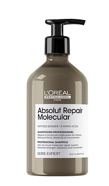 L´Oréal Professionnel Shampoo For Damaged Hair Absolut Repair Molecular, Šampoon Kahjustatud Juustele