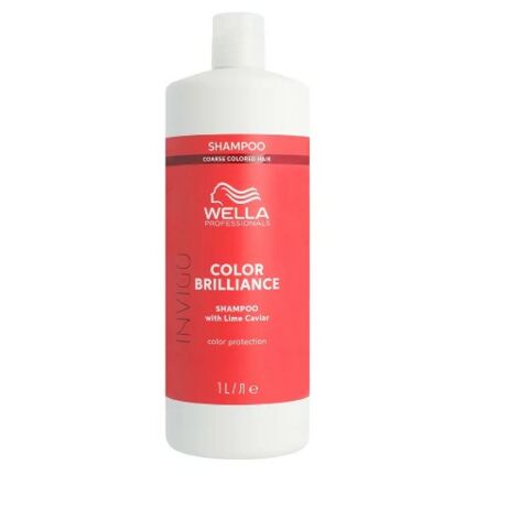 Wella Professionals Invigo Brilliance Color Protection Shampoo Coarse, Värvi Kaitsev Šampoon