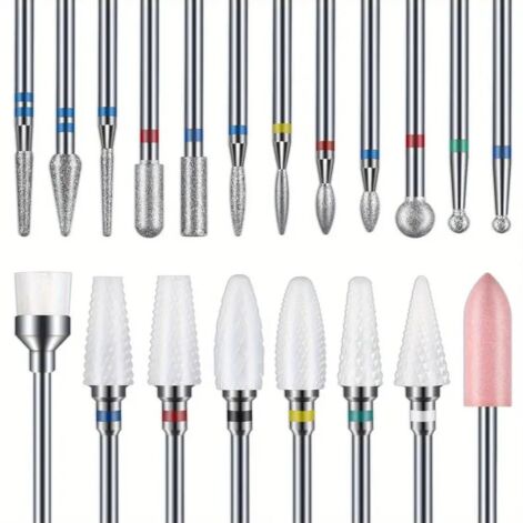 Nail Drill Bits Set, Küüne Puuriotsikute Komplekt