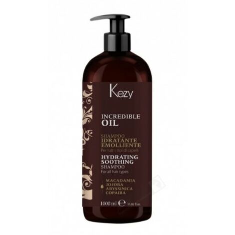 Kezy Incredible Oil Hydrating And Soothing Shampoo, Õrnalt Niisutav Šampoon