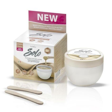 Italwax SOLO Film Wax White Chocolate With Cocoa Butter, Воск для лица и подмышек