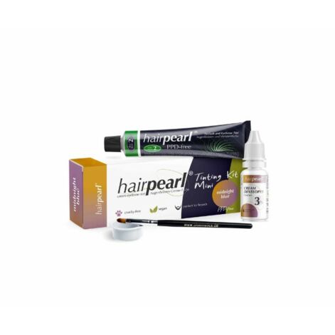 Hairpearl tonēšanas komplekts Mini PPD-Free, uzacu un skropstu tonēšanas komplekts 2 Blue Black