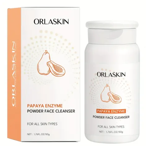 ORLASKIN Papaya Enzyme Powder Face Cleanser, entsyymipulveripuhdistusaine kaikille ihotyypeille.